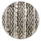 Round Jute Shape Antique Silver Aluminium Dresser Knob
